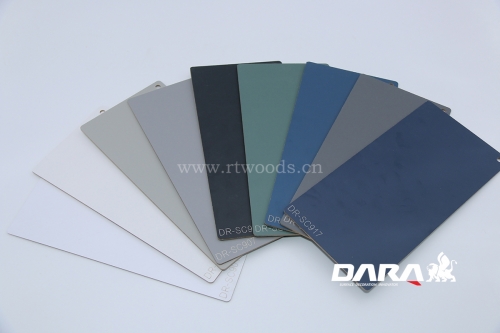 Soild color design for decoration and melamine board from dara wood