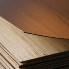 Melamine Laminated 1.3mm 1.5mm 1.8mm Synchronized Plywood Melamine Recon Veneer