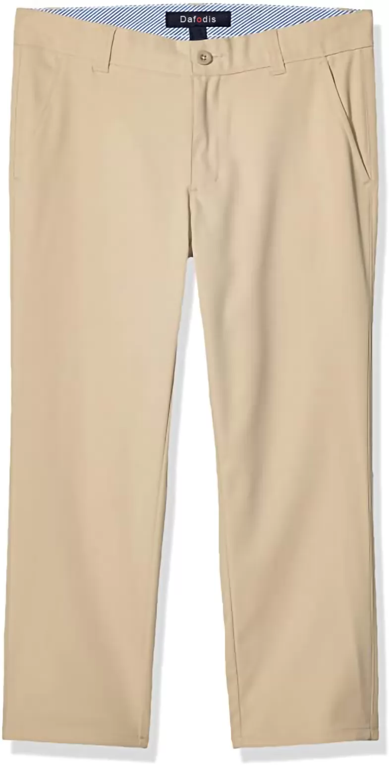 Dafodis Boys Performance Golf Pants, Breathable, Kids School Uniform Clothes Bottom