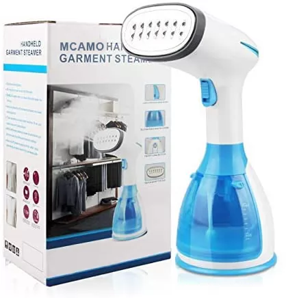 MCAMO Portable Steamer for Clothes - Handheld Garment Steamer 1500W 280ml Mini Travel Steamer Fabric Steam Iron 20s Fast Heat-up Auto-Off