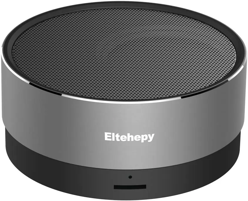 Eltehepy T10 Metal Mini Portable Wireless Bluetooth Speaker 10-15 Hours Playtime 5W Loudspeaker Outdoor IPX5 Waterproof AUX TF MIC
