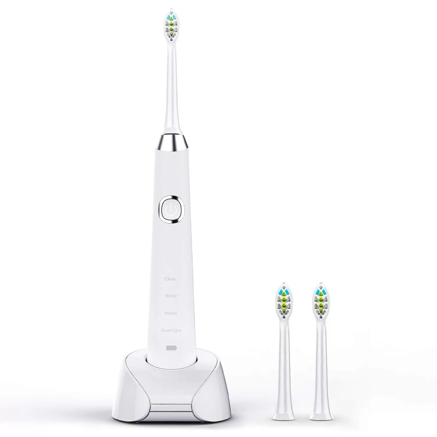 LOSTEAR Sonic Electric Toothbrush Rechargeable for Adults, 4 Modes with Build in 2 Mins Timer, 3 Brush Heads Included