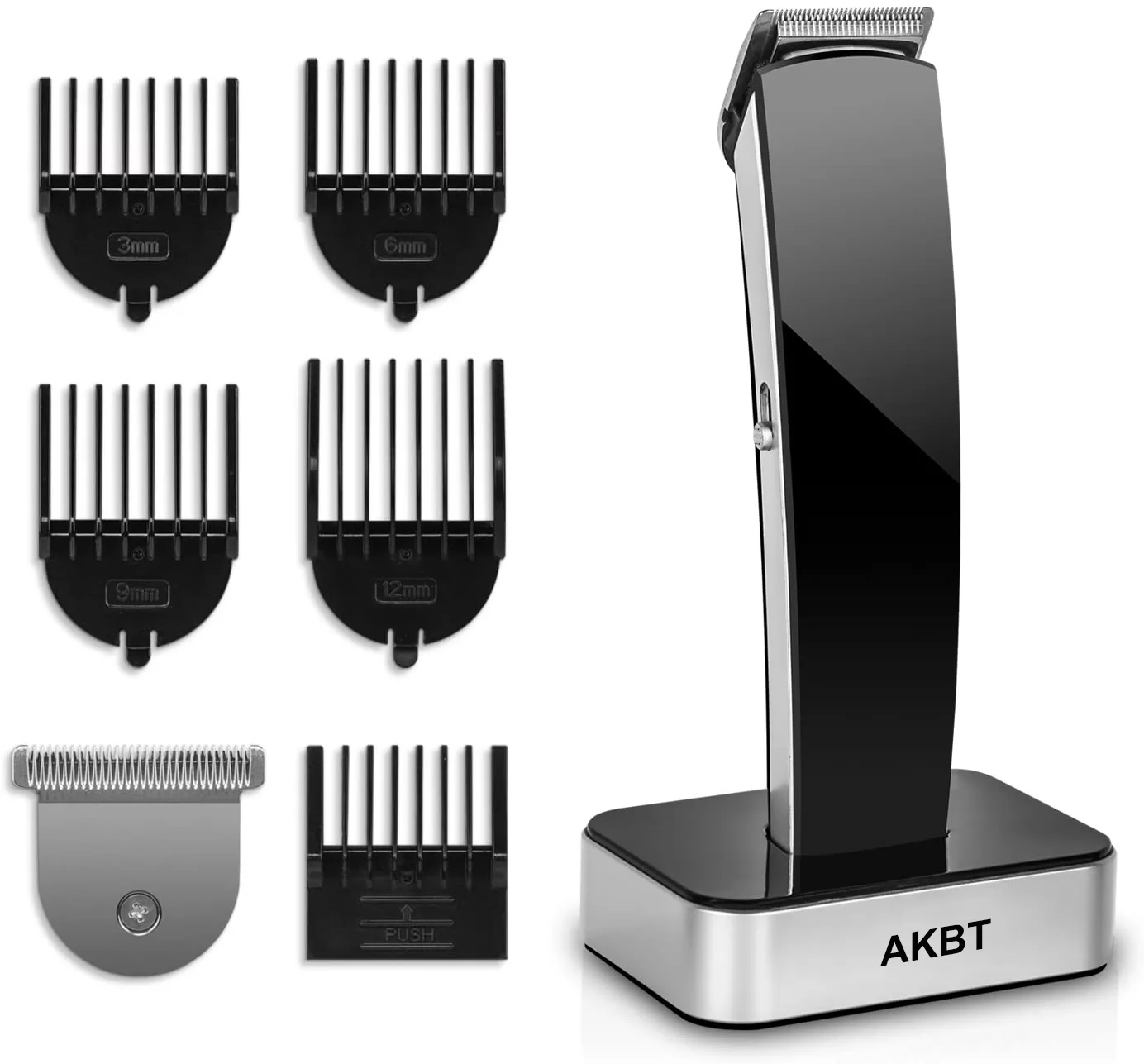 AKBT Beard Trimmer Hair Clippers for Men Cordless Grooming Kit HC360 for Mustache, Stubble, Face Hair USB Rechargeable - 7 in 1 Cutting Groomer