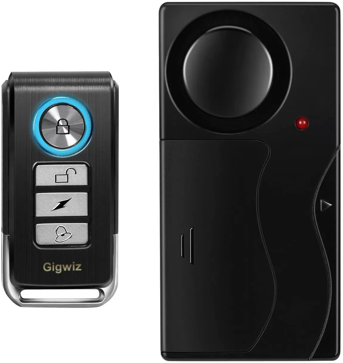Gigwiz Wireless Vibration Alarm with Remote Control Anti-Theft Alarm Bike/Motorcycle Security Alarm, Security Motion Sensor Alarm,110db Loud