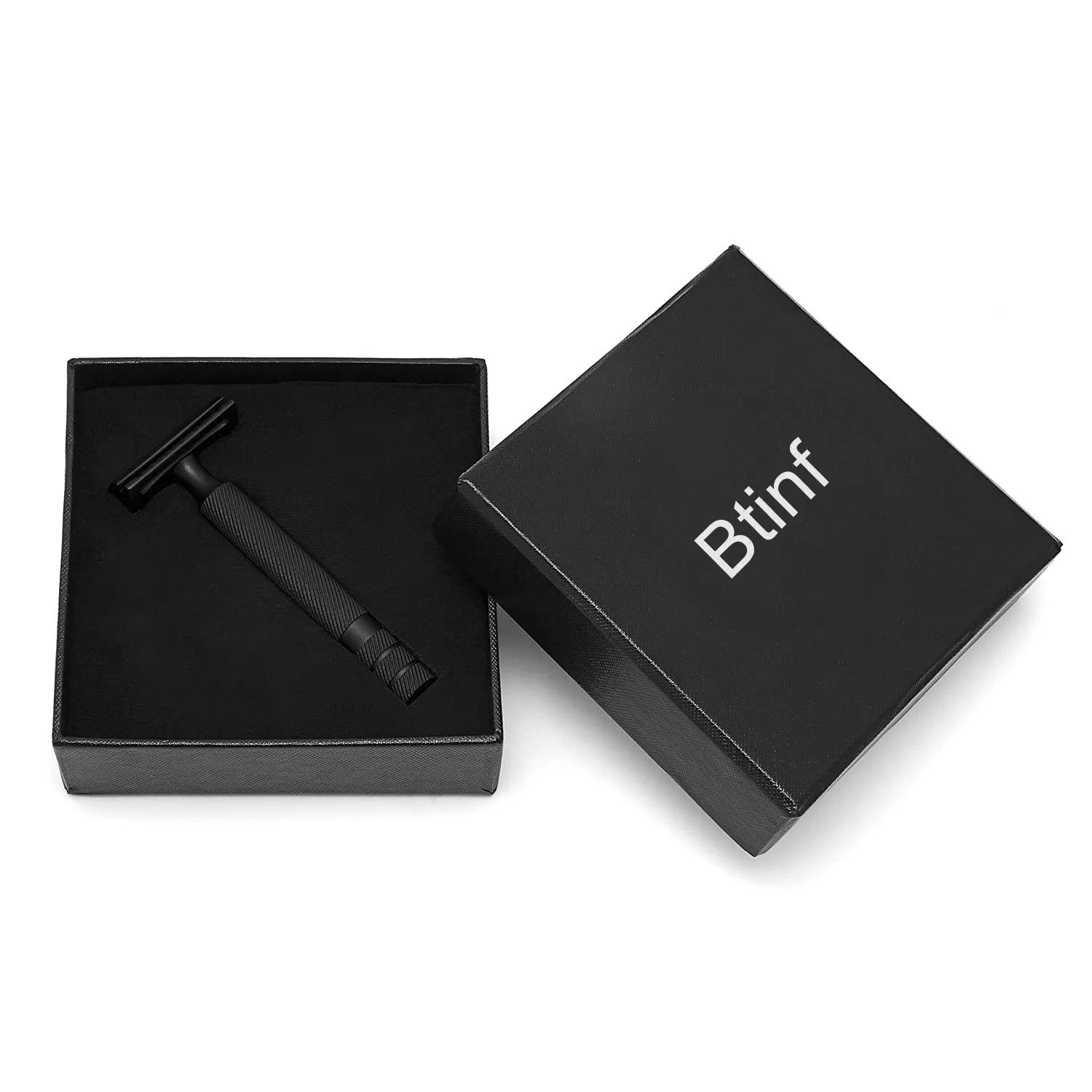 Btinf Safety Razor for Men by Bevel - Double Edge Razor Blades to Prevent Razor Bumps