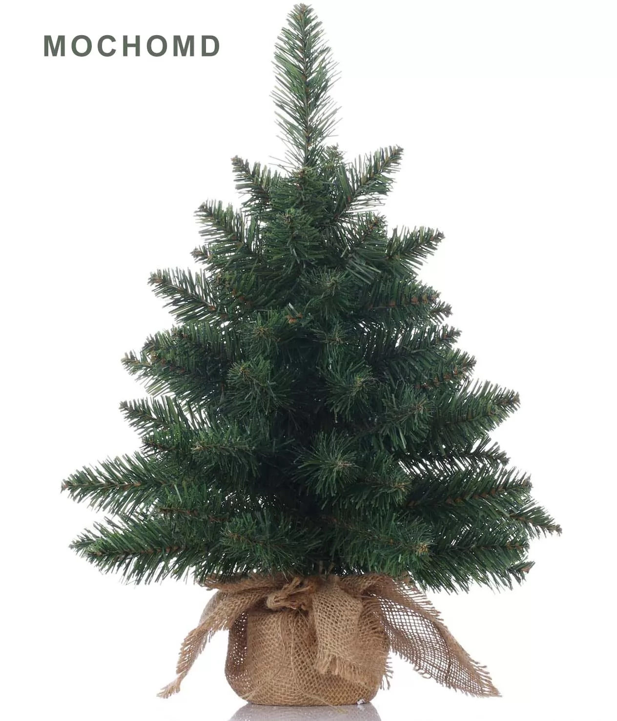 MOCHOMD Christmas Tree，Miniature Pine Tree,Pine Artificial Christmas Tree,Great for Tabletop or Desk-20 inch(50cm)