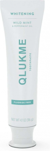 QLUKME Whitening Toothpaste Wild Mint & Peppermint Oil - Fluoride Free Toothpaste, Made Without Triclosan - 4.1 oz