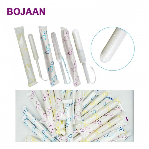 BOJAAN Sanitary tampons with applicators, Compact BPA-Free Applicator Tampons Chlorine , Toxin and Pesticide Free(9 Count)