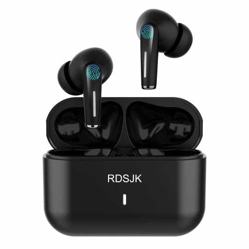 RDSJK Bluetooth Wireless Earbuds Active Noise Cancelling Headphone with IPX6 Waterproof Mode Headset Black
