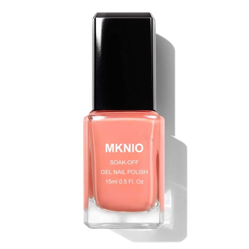 MKNIO Gel Nail Polish Orange Color Soak Off LED Nail Gel Polish Nail Art Starter Manicure Salon DIY at Home, 15ml(0.5 Fl. Oz)