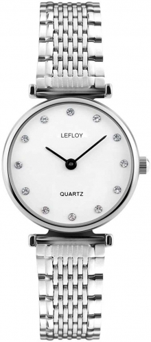 LEFLOY Women's Wristwatch Analog Quartz Elegant Stainless Steel Watch for Leisure Sports Business Office Various Occasions