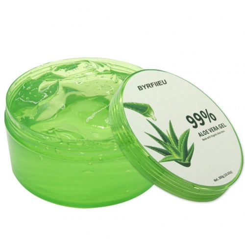 BYRFIIEU Aloe Vera Gel Beauty Gel 99% Pure Soothing Aloe Gel moisturizers Gel for Face Arm Hair, 10.5 oz
