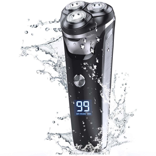 INOWL Electric Shavers for Men, Waterproof Wet & Dry Electric Razor for Men, Cordless Rechargeable Men’s 3D Rotary Razor