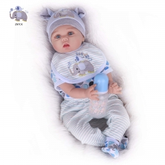 ZNTCK 22 Inch Reborn Baby Doll Boy Lifelike Realistic Newborn Soft Silicone Real Life Realistic Newborn Baby Dolls for Boy Age 3+