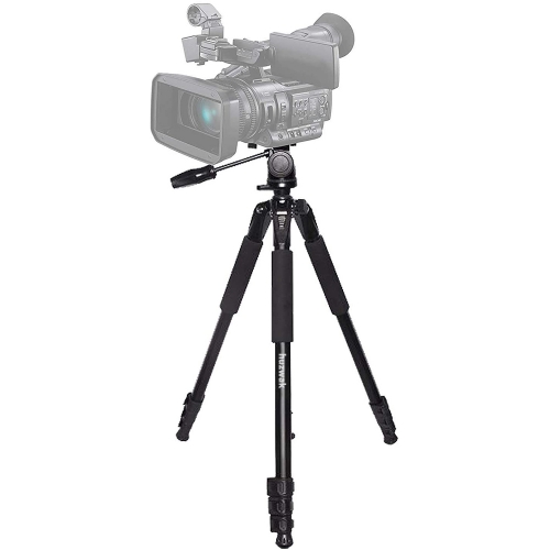 huzwak 80 inch Camera Tripod with Carrying Bag Lightweight Portable Tripod Stand for All DSLR Cameras and Camcorders