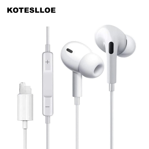 KOTESLLOE Wired Earbuds Earphones with Microphone and Volume Control, Active Noise Cancellation Earbuds Earphones Headphones