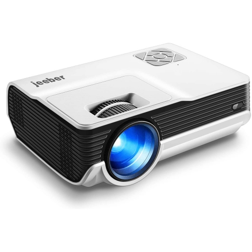 jeeber Mini Video Projector,1080P Support Portable LED Video Projector for Home Theater
