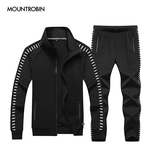 MOUNTROBIN Women's Athletic Full Zip Jogging Sports Tracksuit Casual Sweat Suit