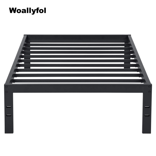 Woallyfol Metal Platform Bed Frame, 14 Inch Reinforced Bed Frame with Steel Slat Support