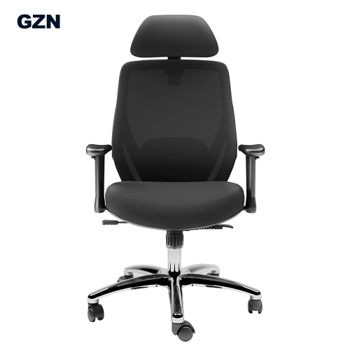 GZN Ergonomic Office Chair with Adjustable Lumbar Support Breathable High Back Computer Chair for Home Office, Black