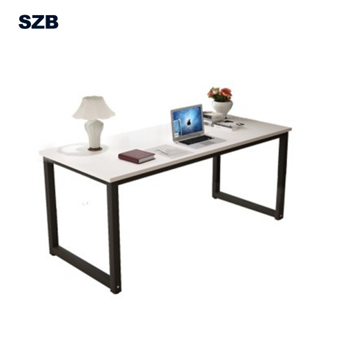 SZB Modern Simple Desk with Particleboard and Steel Frame Sturdy Computer Desk  Writing Desk Work Table for Home Office