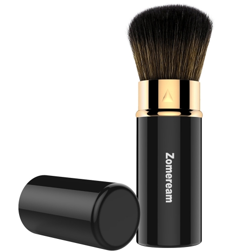 Zomeream Makeup Brush Blush Brush Professional Retractable Powder Brush Foundation Blush for Travel Home