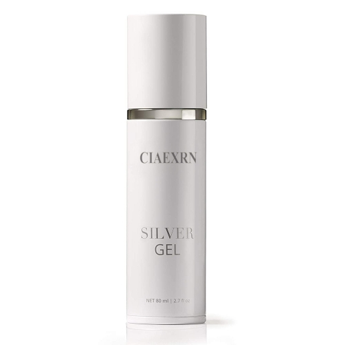CIAEXRN Silver Gel with Hylauronic Acid Hydrating Beauty Gel for Face Neck Body- 2.7 Fl Oz