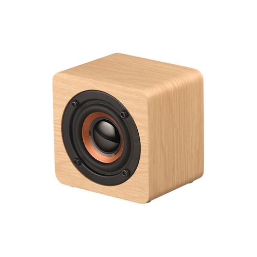 JUSTNEED Wooden Bluetooth Wireless Speaker with 3.7V 1200mhA Small Portable Loud Speaker Hi-Fi Audio for Home Travel