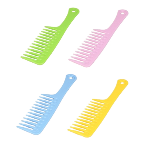 ZANTORIA 4pcs Wide Tooth Combs Large Tooth Detangle Combs Anti-static PP Combs for Curly Straight Dry Wet All Kinds of Hairs