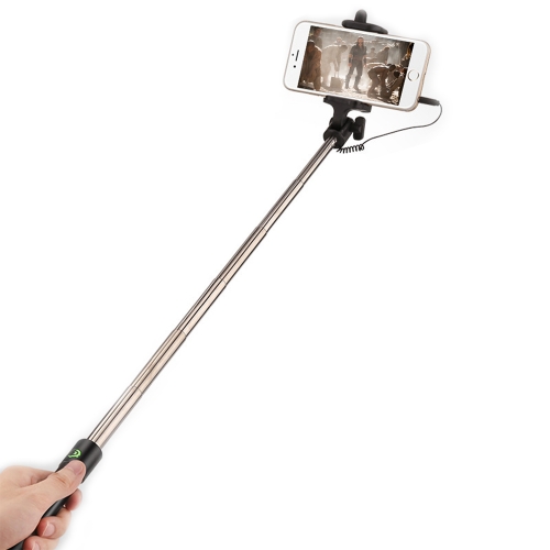 EHODA Wired Selfie Sticks Portable Mini Handheld Telescopic Monopod Pole Compact Lightweight Extendable Selfie Stick for iOS Android Smartphones