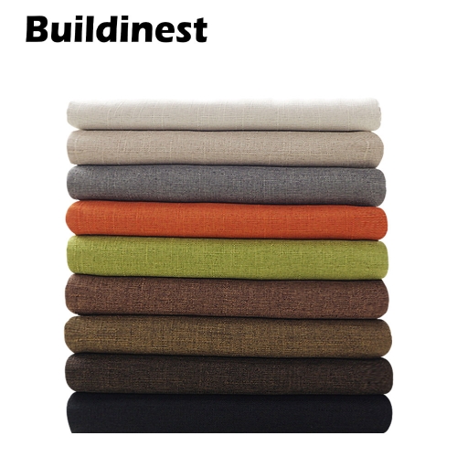 Buildinest 9 Pack Assorted Colors Linen Cloth Linen Needlework Fabric Embroidery Cloth for Garments Crafts Handbags Pillow Table Cloth Upholstery
