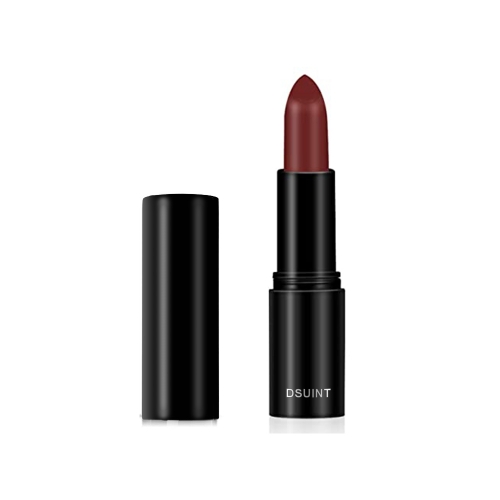DSUINT Waterproof Lipstick Moisturizing & Long Lasting Red Lipstick with VE & Mineral Oil, 0.12oz