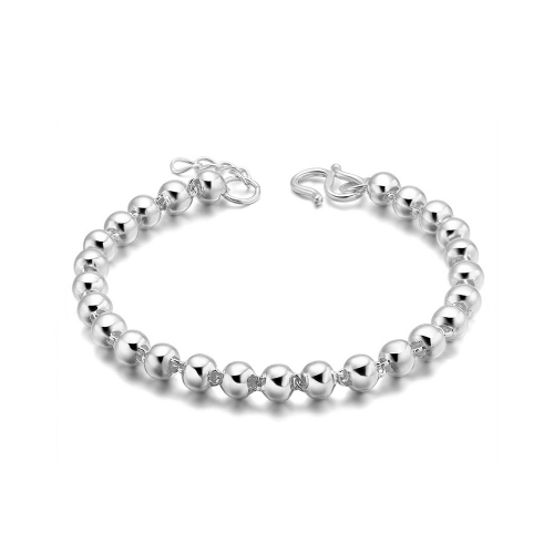 LEFLOY 925 Sterling Silver Bracelets Silver Beard Bracelet Women Jewelry Gift for Women Girl Teen