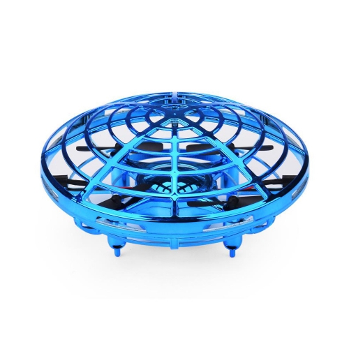 BOZYCA Mini Hand Operated UFO Drone Small Interactive Toy with LED Light & 5 Motion Sensors, 360° Rotating Toy Drones for Kids Toddlers Adults