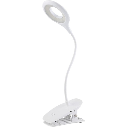 WIZISA Clip-on Reading Light Dimmable Eye Protection Desk Lamp Flexible Gooseneck Clamp Reading Light for Home Office Dorm