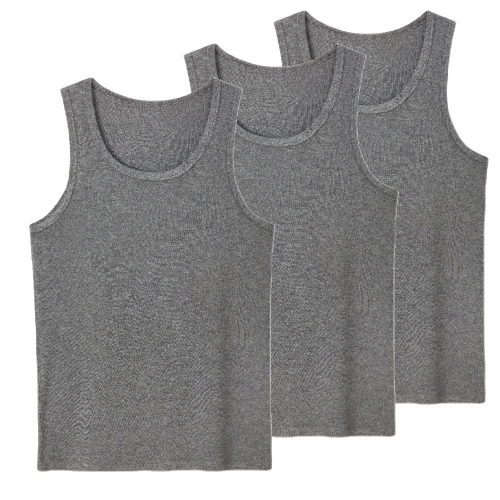 FsJoy Women's Cotton Tank Tops 3 Pack Crew Neck Tank Tops with Wide Straps Comfortable Breathable Elastic Basic Cami Tank for Indoor Outdoor
