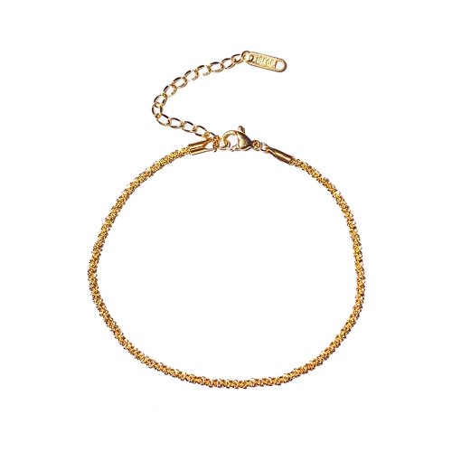 BXYR Bracelets 18K Gold Plated Bracelet Braided Rope Bracelet Jewelry Gift for Women Girls