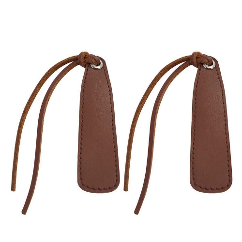 Muail 2 Pack Leather Bookmarks with Leather Tassel Handmade Classic Bookmarks Retro Page Marks for Students Teachers Friends