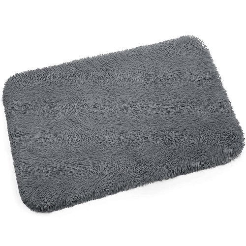 CWN Non-Slip Shower Mat Ultra Absorbent Bath Mat Soft & Comfortable  Area Rug Floor Carpet for Bathroom Bedroom Living Room, Grey