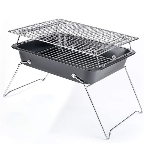DCDL Stainless Steel Barbecue Charcoal Grill Portable Foldable BBQ Grill for Backyard Picnic Garden Camping Outdoor