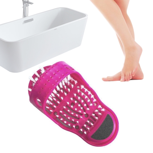 YOUHOLD Exfoliating Slipper Shower Foot Scrubber with Suction Cups Foot Washer Foot Exfoliate Cleaner for Men Women 1Pcs