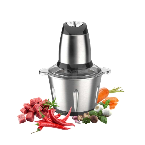 MDH Electric Meat Grinder Food Chopper with 4 Stainless Steel Blades Multifunctional 3L Food Blender Grinder for Meat Vegetables Fruits Garlic Onion