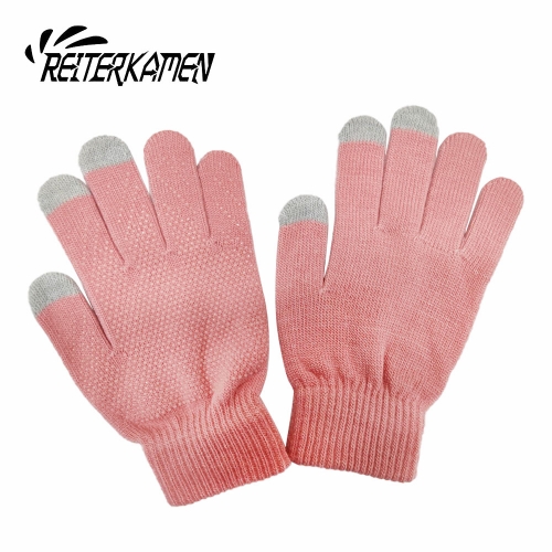 REITERKAMEN Winter Warm Mittens 1 Pair Unisex Full Fingers Gloves Fleece Lined Thick Mittens for Men Women, Black