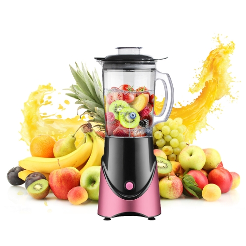 MDH Electric Food Blender Countertop Blender with 1.2L Glass Jar Powerful Smoothie Maker Milkshake Mixer for Kitchen, Easy to Use and Clean