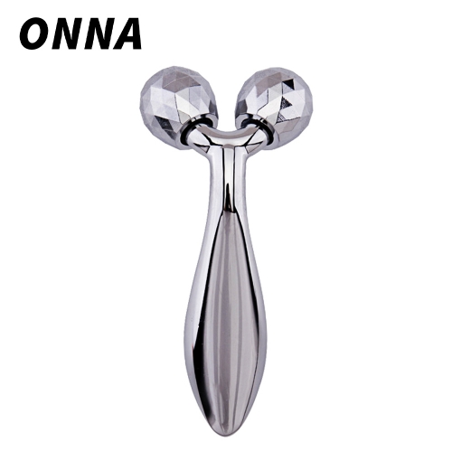 ONNA 3D Roller Face Massager Y Shape Metal Massager Muscle Relaxing Tools Full Body Massager for Face Head Eye Nose Arm Leg Back