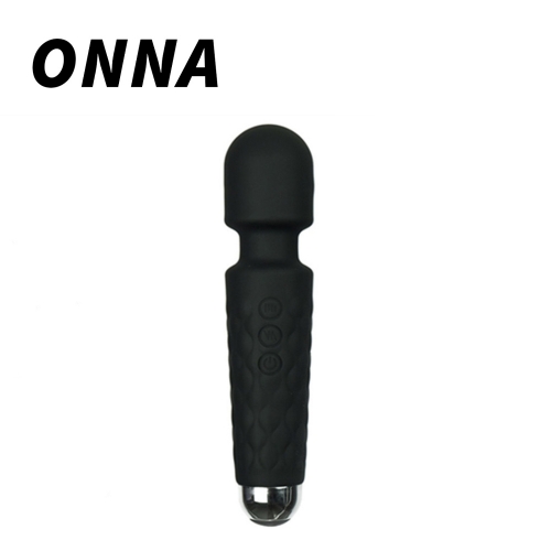 ONNA Mini Size Vibrating Massager with 10 Speeds&20 Vibration Modes Waterproof Handheld Vibro Massager Rechargeable Personal Massager Cordless Wand