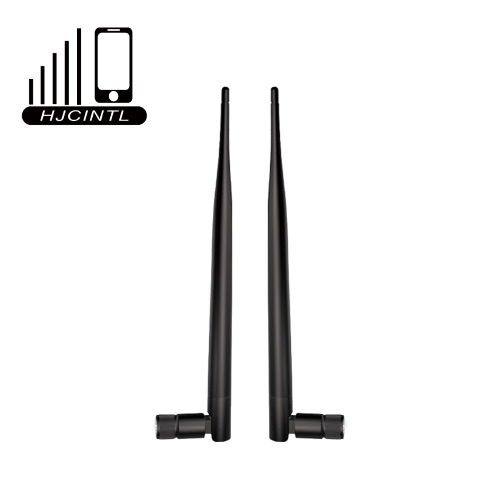 HJCINTL 2 Pack High Gain WiFi Antenna SMA Male Antenna for 4G Moderns Routers, Easy to Carry and Install, Black