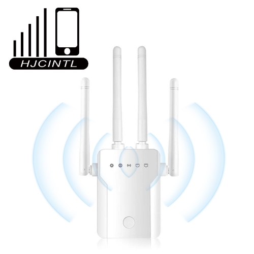 HJCINTL Wireless Network Repeater 1200 Mbps WiFi Extender Signal Amplifier Wireless Internet Repeater for Home- up to 3000 sq. ft Coverage