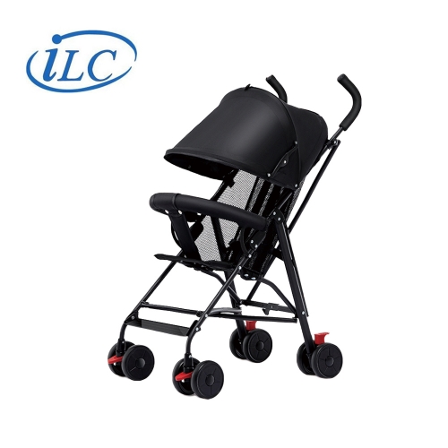 iLC Lightweight Foldable Strollers with Adjustable Canopy & Wear-resistant Wheels, Portable Compact Baby Strollers Hold up to 36lbs, One-hand Fold