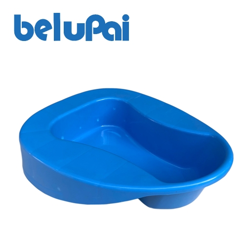 beluPai Firm Stable PP Bed Pans with Smooth Edges & Anti-skid Bottoms Thick Portable Bedpans for Hospital Home Camping Travel, Blue